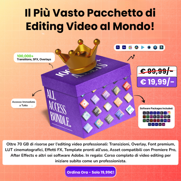 Il Più Grande Bundle di Video Editing al Mondo